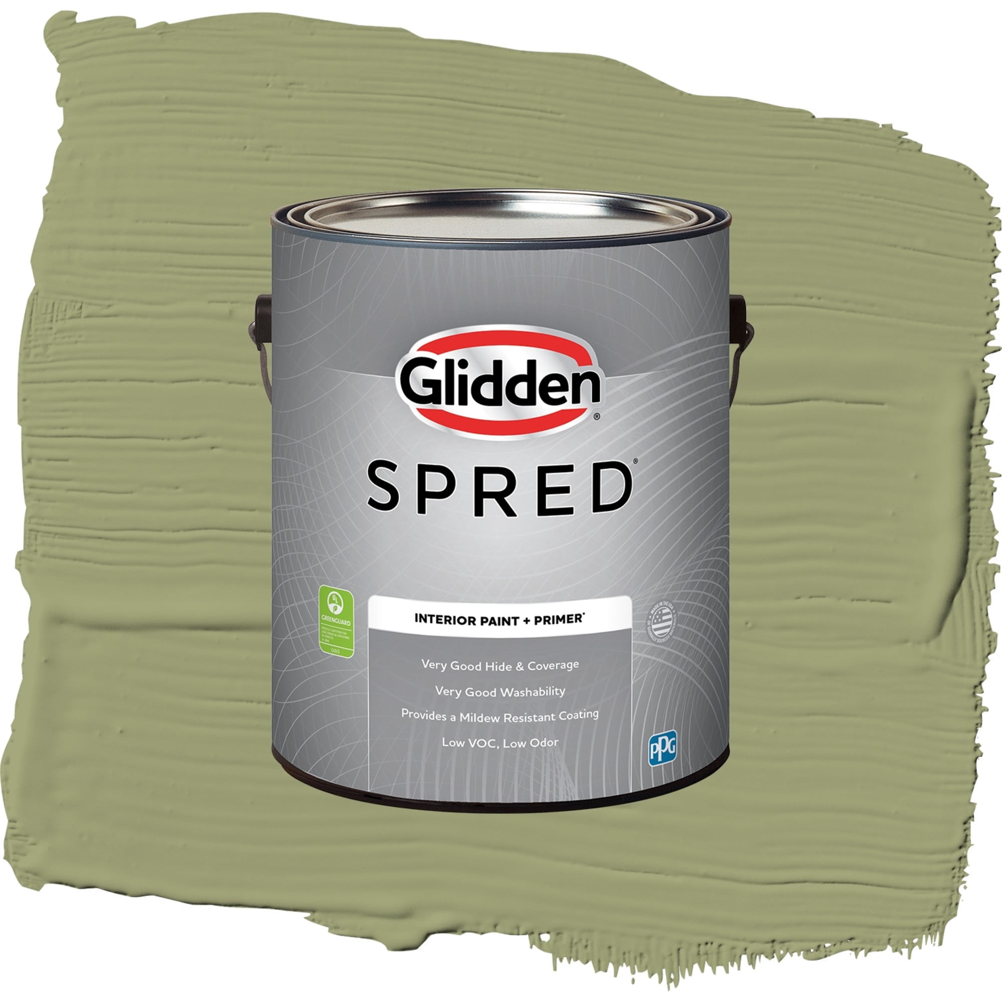 Glidden Spred Pine Trail Eggshell Interior Paint and Primer, 1 Gallon