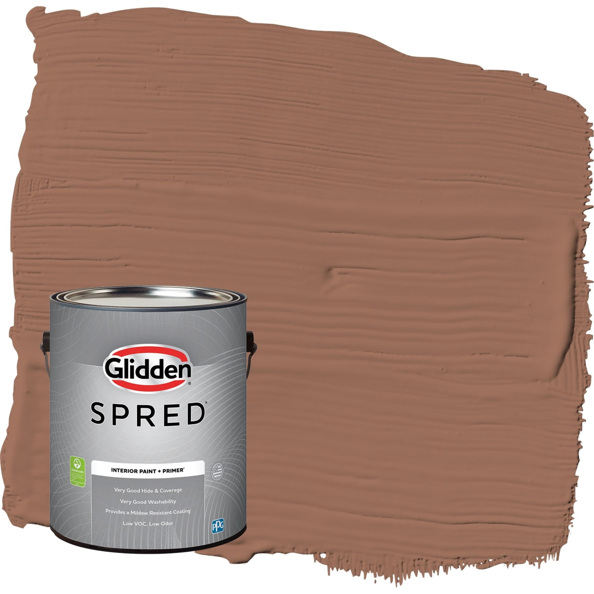 Glidden Spred Prairie Fire / Beige, Semi-Gloss Interior Paint with Primer, 1 Gallon