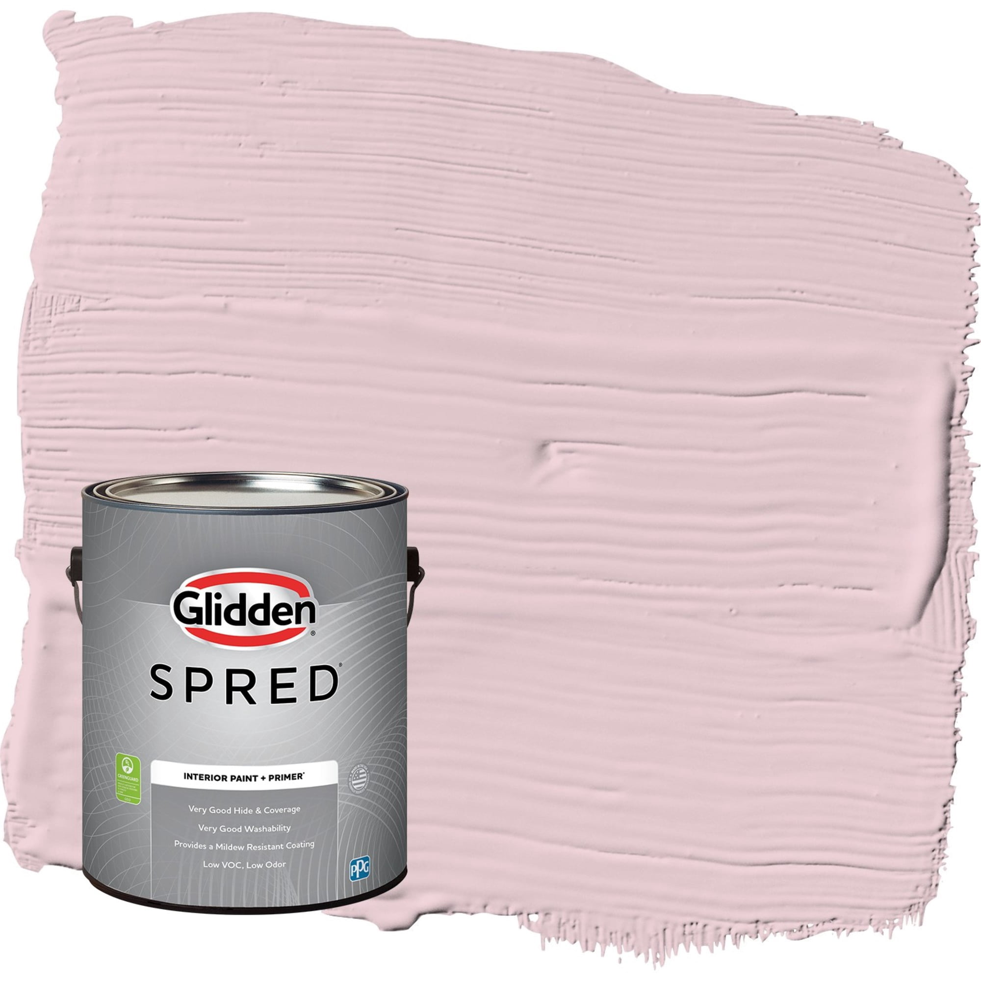 Glidden Spred Rose Cloud / Pink, Semi-Gloss Interior Paint with Primer, 1 Gallon
