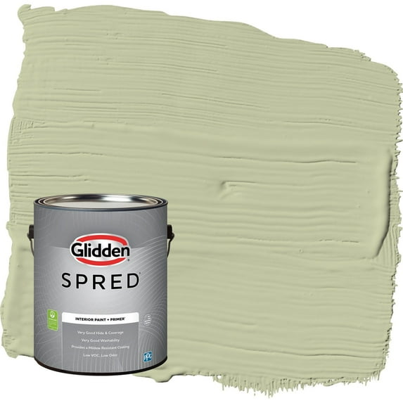 Glidden Spred Sage Splendor / Green Eggshell Interior Paint with Primer, 1 Gallon