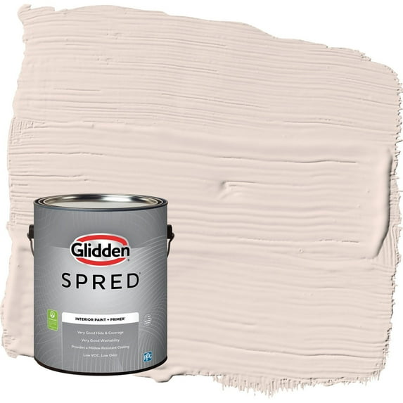 Glidden Spred Sandy Beach / Orange Flat Interior Paint with Primer, 1 Gallon