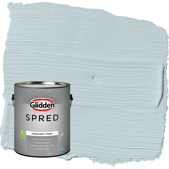 Glidden Spred Scandinavian Sky / Blue Flat Interior Paint with Primer, 1 Gallon