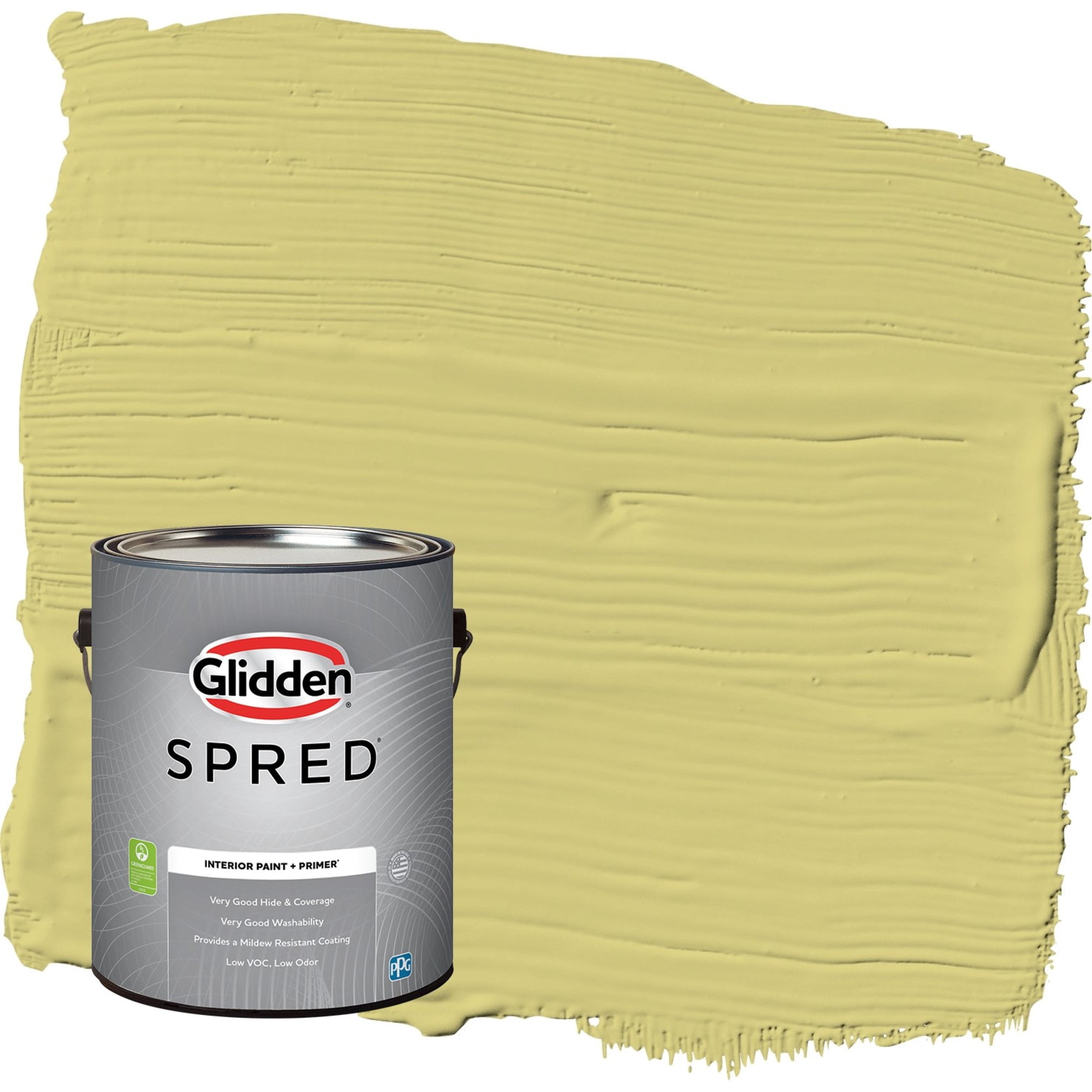 Glidden Spred Serene Scene / Green, Flat Interior Paint with Primer, 1 Gallon