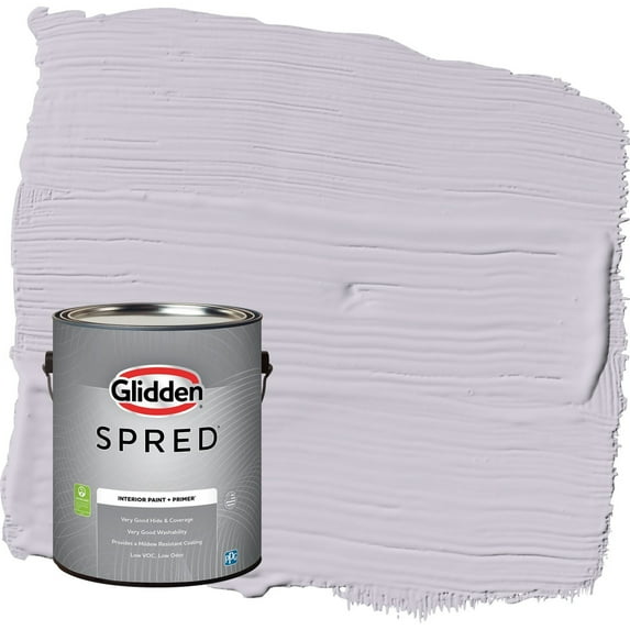 Glidden Spred Silver Chalice / Purple Eggshell Interior Paint with Primer, 1 Gallon