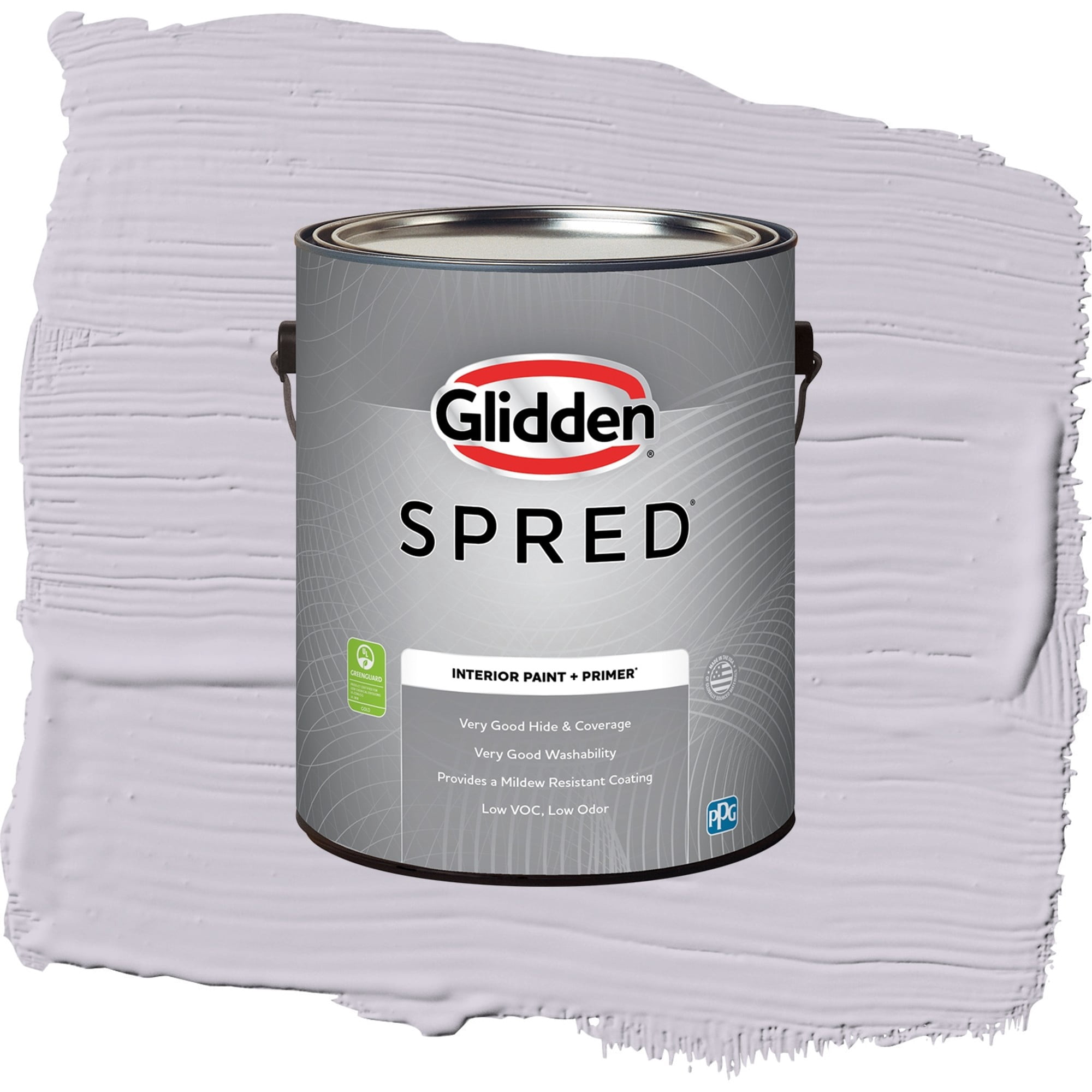Glidden Spred Silver Chalice Semi Gloss Interior Paint and Primer, 1 Gallon