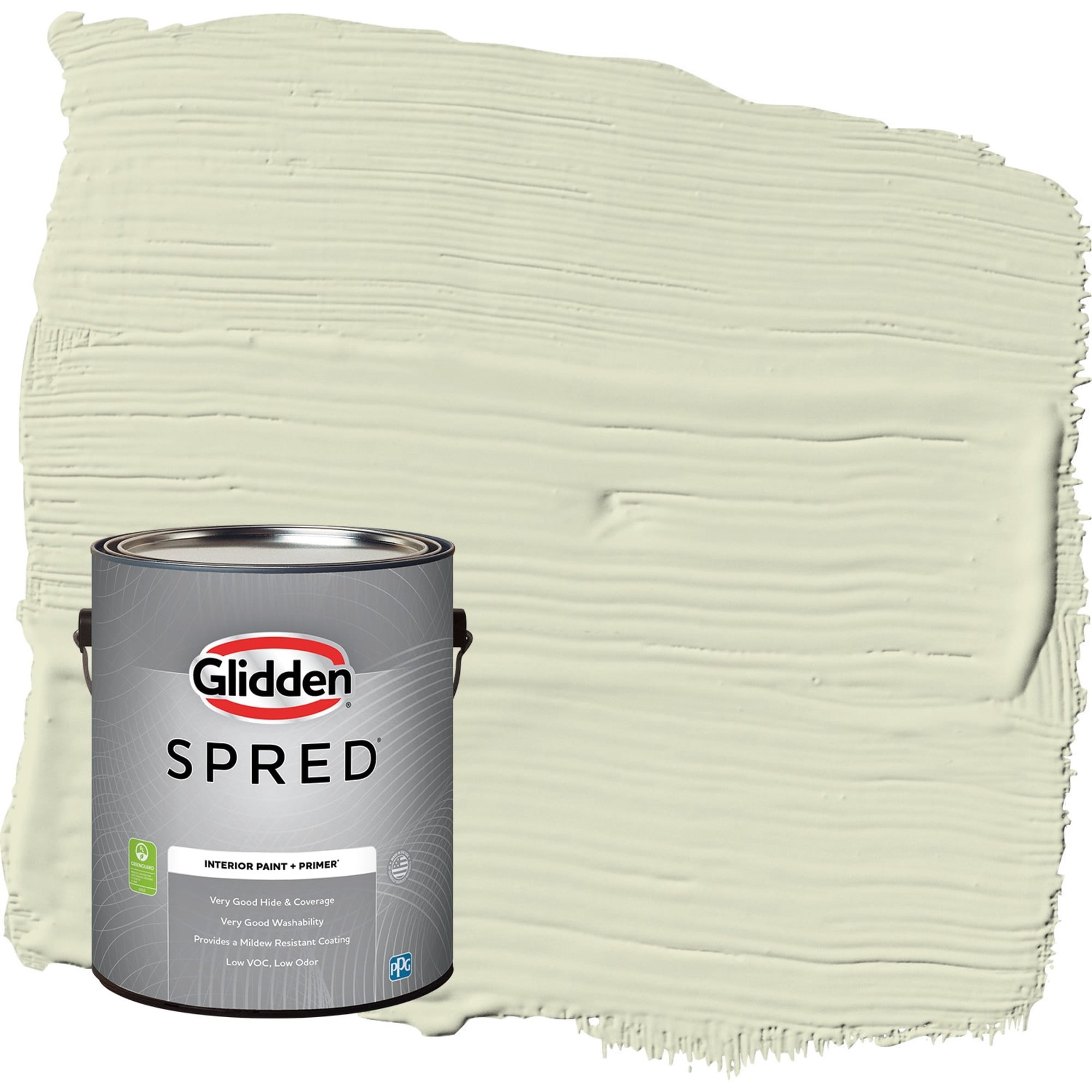 Glidden Spred Slow Dance / Green, Semi-Gloss Interior Paint with Primer, 1 Gallon