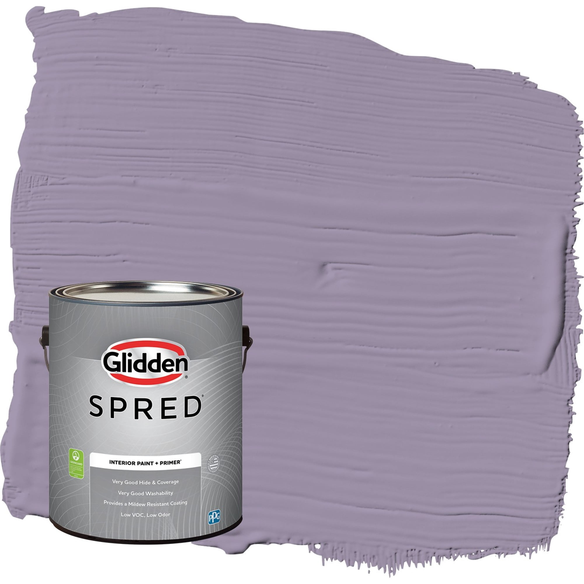 Glidden Spred Smoky Grape / Purple, Flat Interior Paint with Primer, 1 Gallon