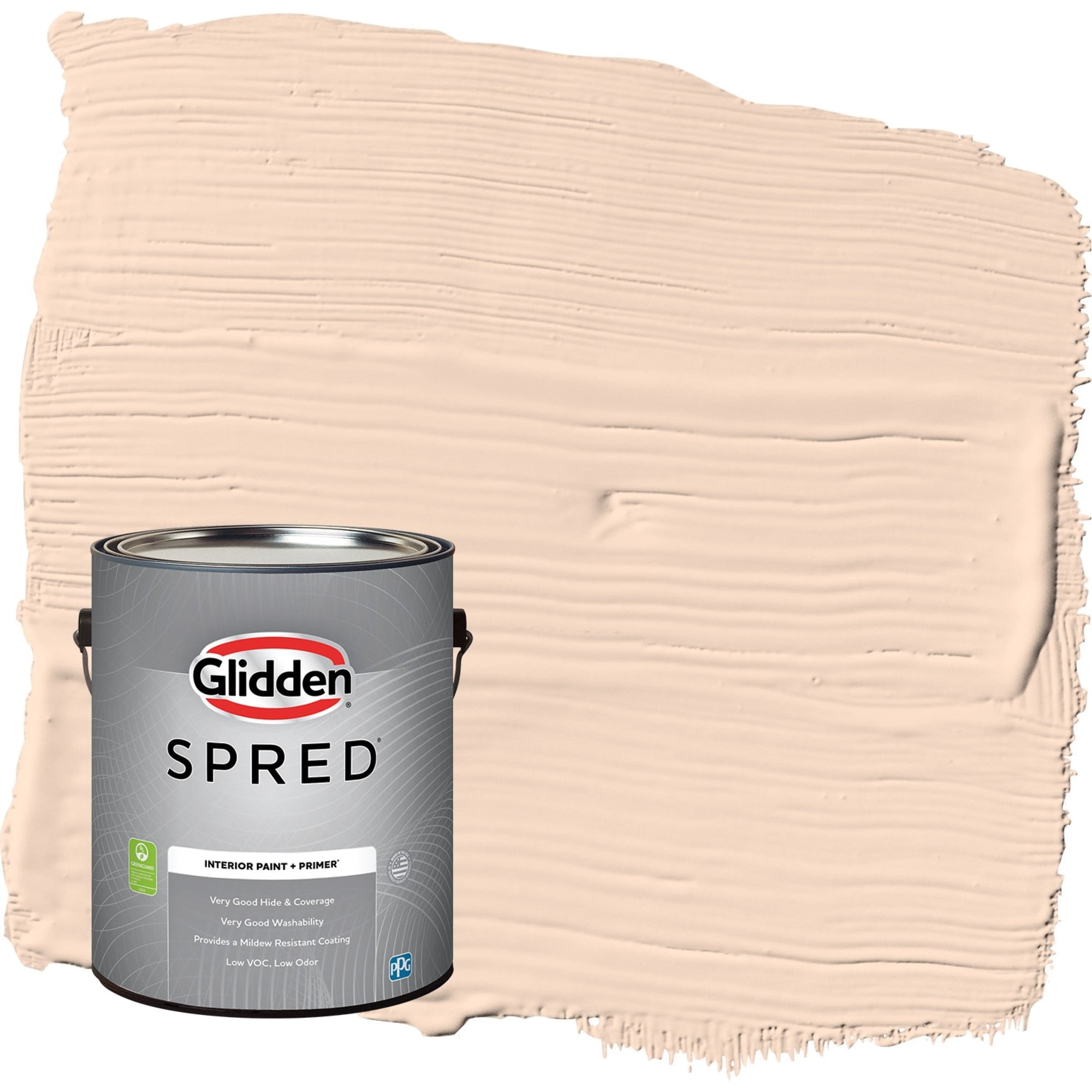 Glidden Spred Sourpatch Peach / Orange, Eggshell Interior Paint with Primer, 1 Gallon