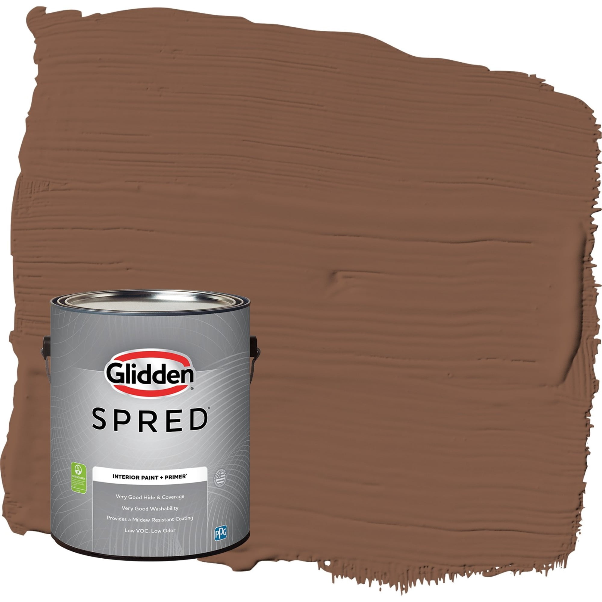 Glidden Spred Spiced Cinnamon / Beige, Semi-Gloss Interior Paint with Primer, 1 Gallon