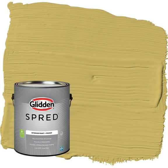 Glidden Spred Split Pea Soup / Green, Flat Interior Paint with Primer, 1 Gallon