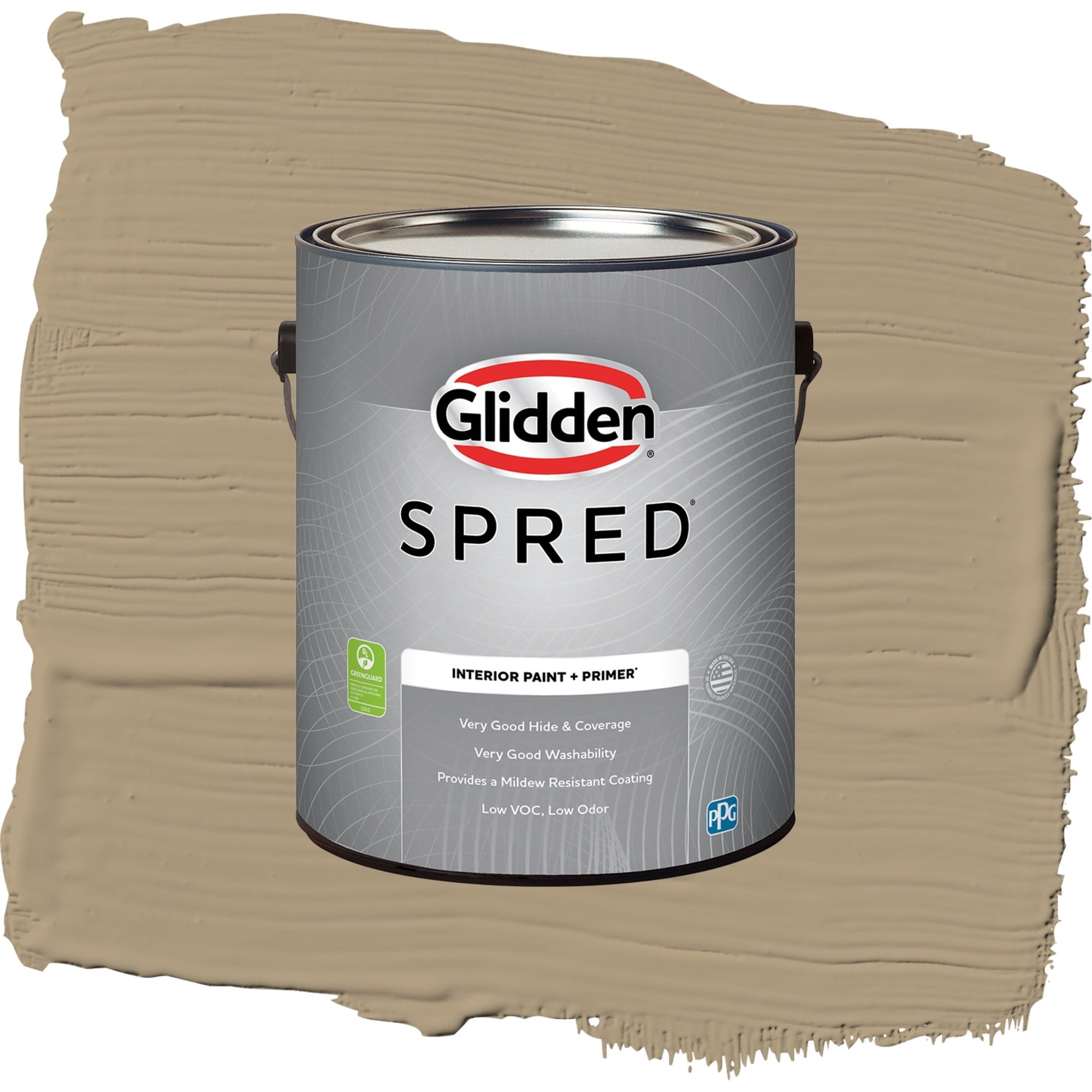 Glidden Spred Stony Creek Flat Interior Paint and Primer, 1 Gallon