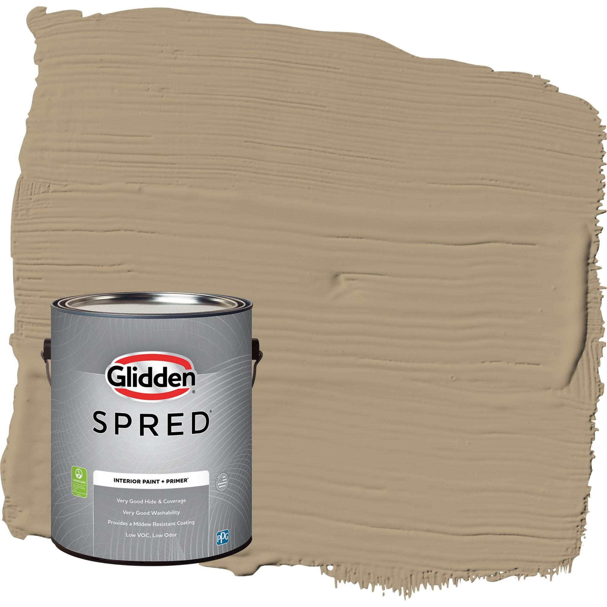 Glidden Spred Stony Creek / Beige, Semi-Gloss Interior Paint with Primer, 1 Gallon