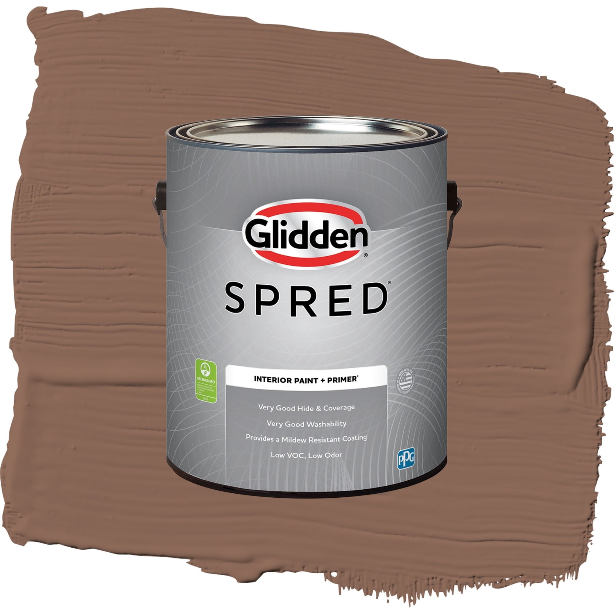 Glidden Spred Suede Leather Flat Interior Paint and Primer, 1 Gallon