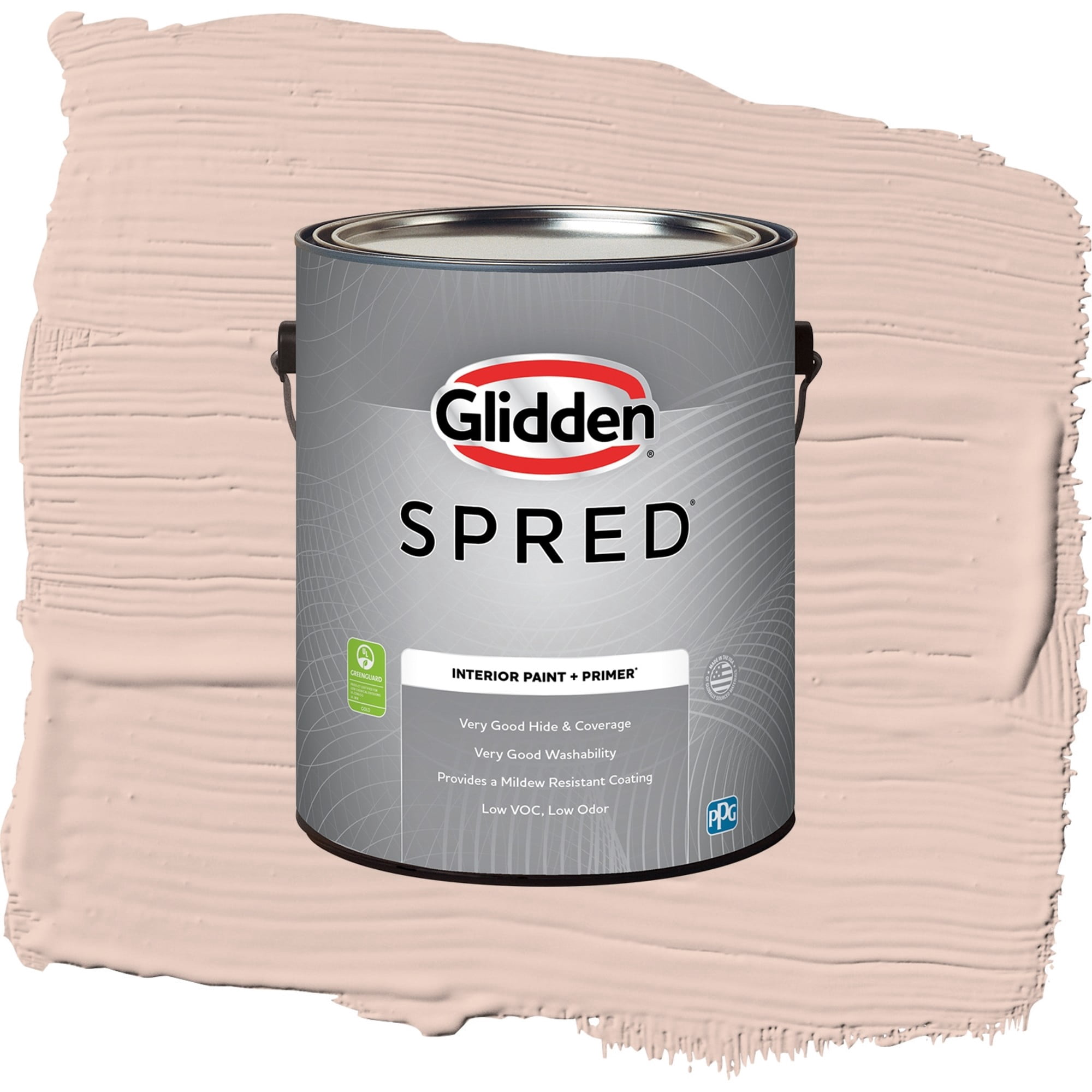 Glidden Spred Sultan Sand Semi Gloss Interior Paint and Primer, 1 Gallon