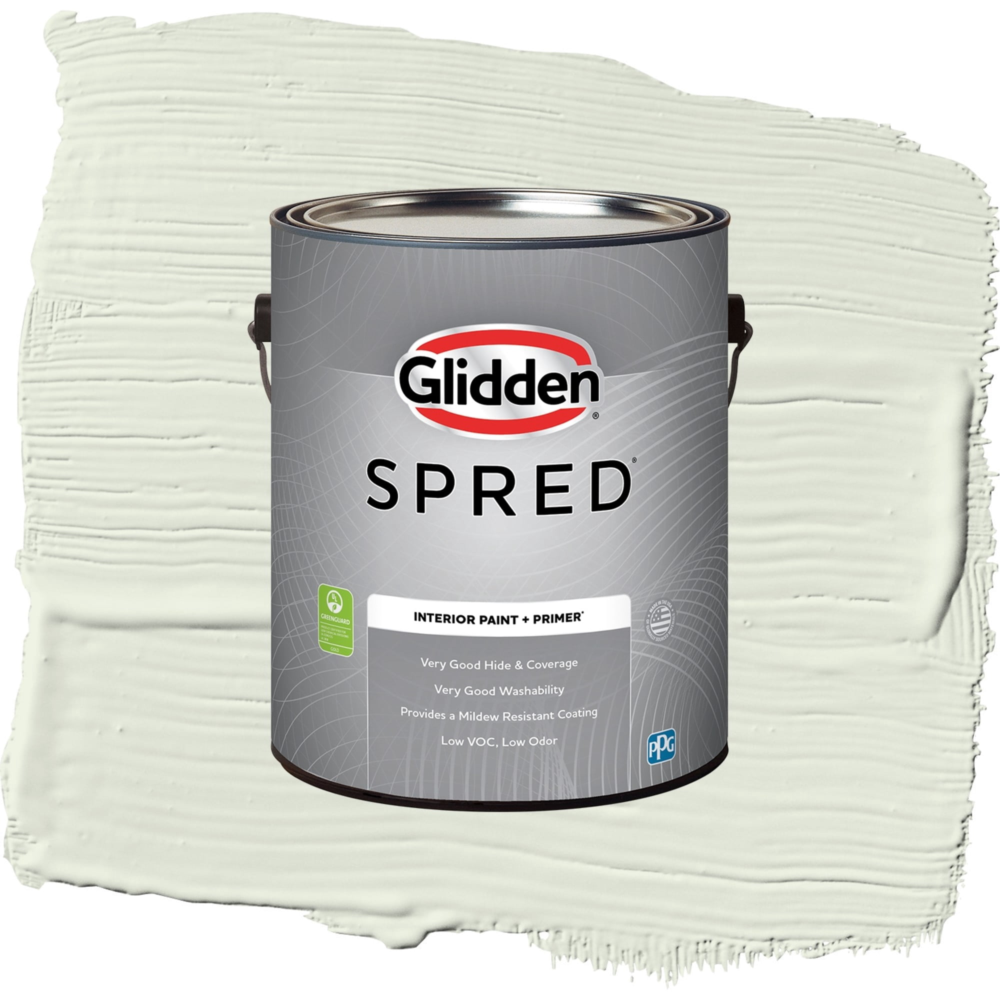 Glidden Spred Touch Of Lime Flat Interior Paint and Primer, 1 Gallon