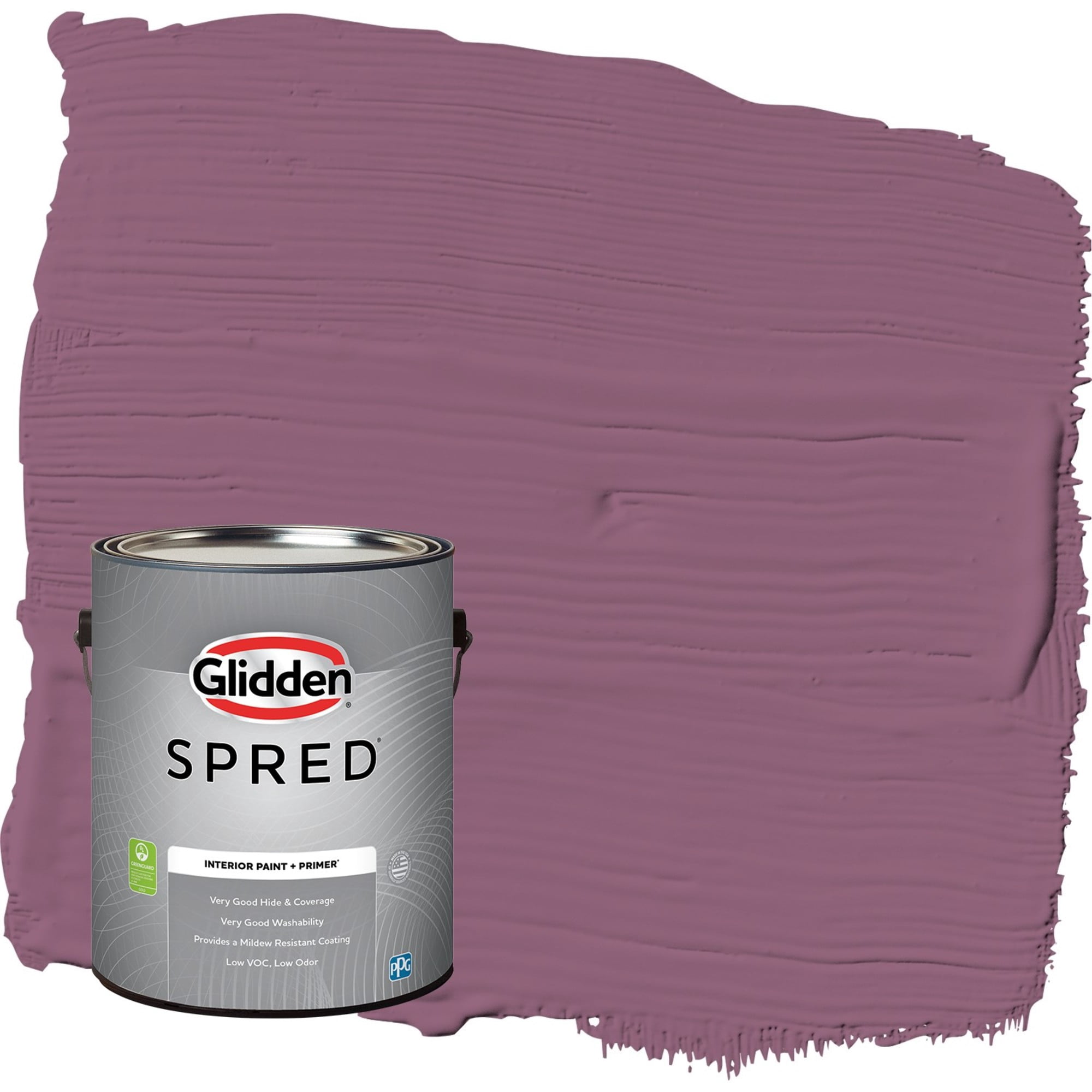 Glidden Spred Victorian Plum / Purple, Flat Interior Paint with Primer, 1 Gallon