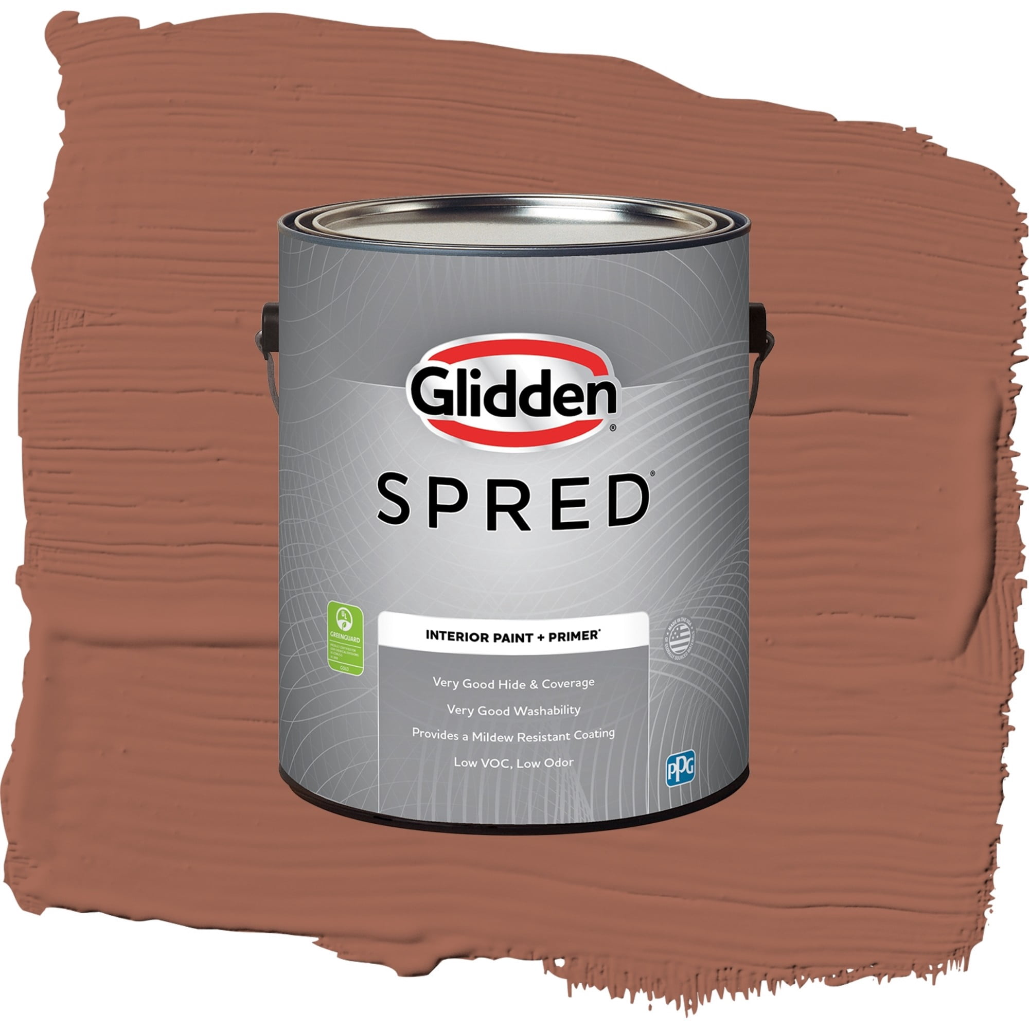 Glidden Spred Warm Up Semi Gloss Interior Paint and Primer, 1 Gallon
