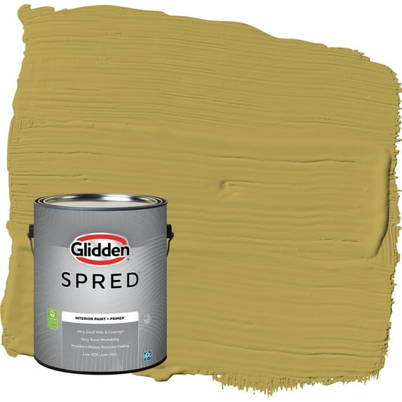 Glidden Spred Woolen Mittens / Green Eggshell Interior Paint with Primer, 1 Gallon