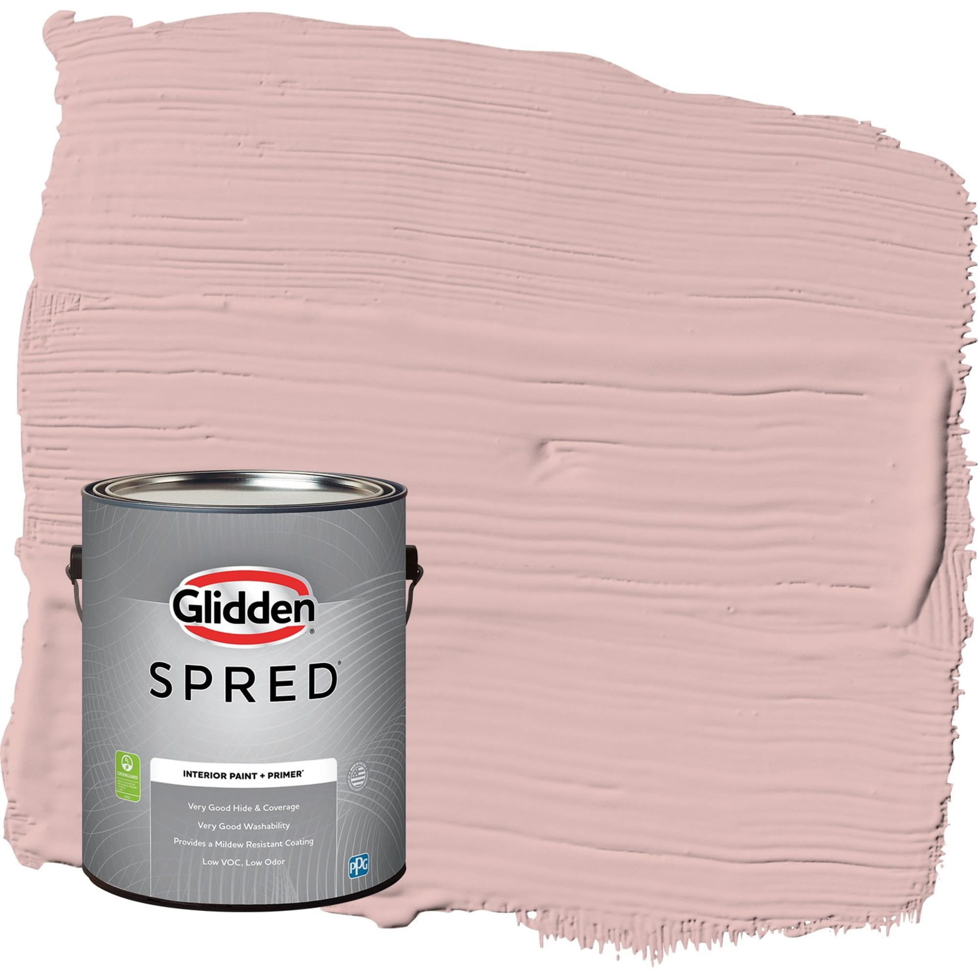Glidden Spred Rose Hip / Pink, Flat Interior Paint with Primer, 1 Gallon