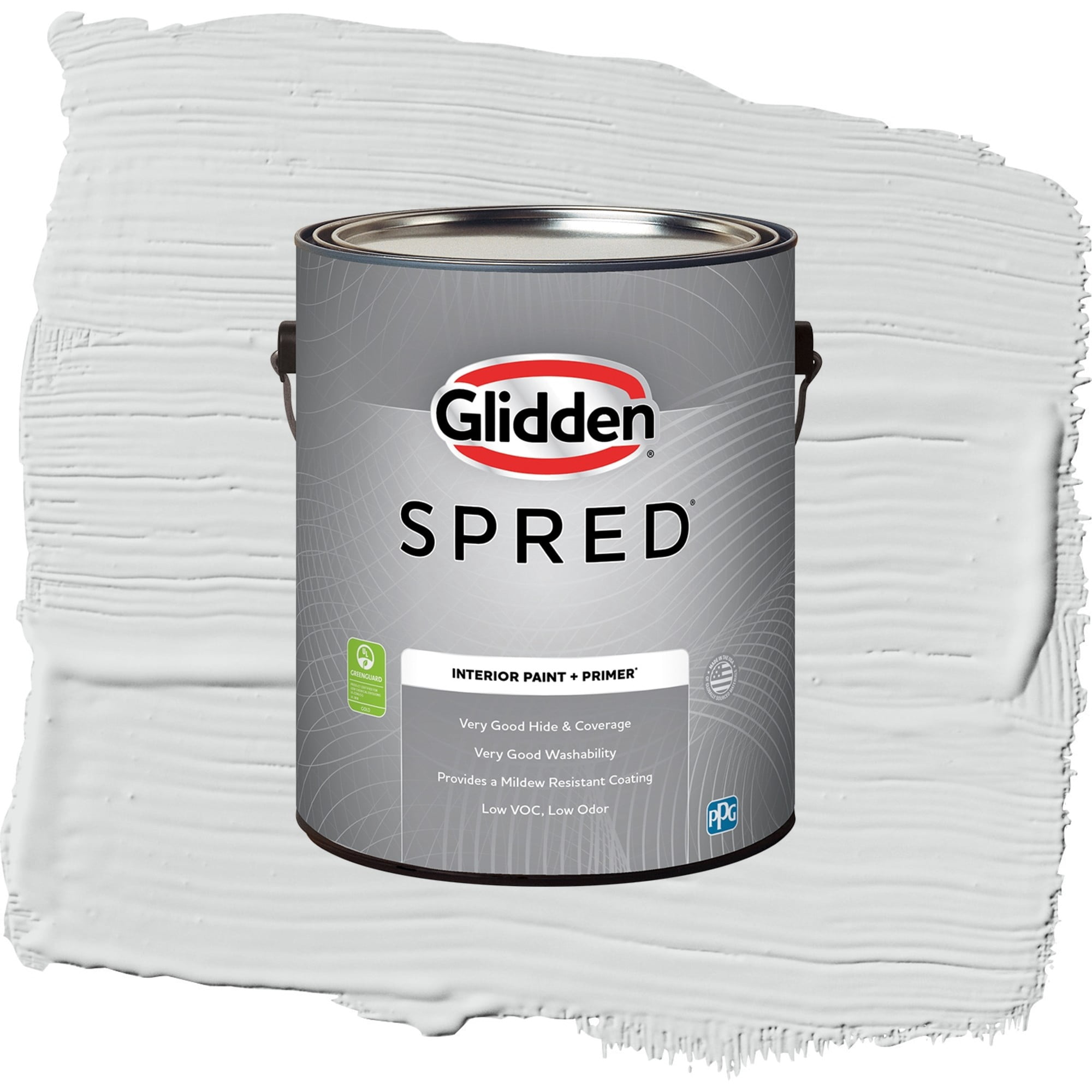Glidden Spred Thin Ice Flat Interior Paint and Primer, 1 Gallon