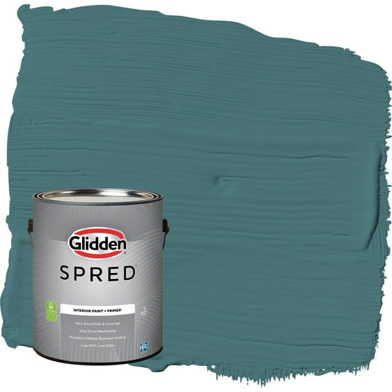 Glidden Spred Vining Ivy / Green Flat Interior Paint with Primer, 1 Gallon