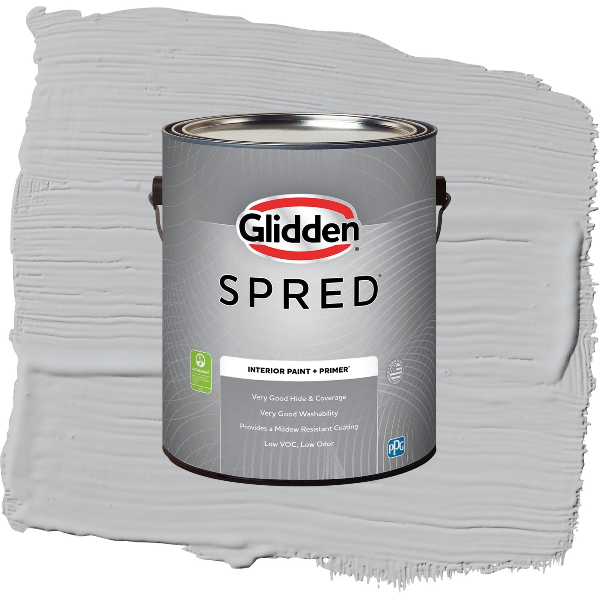Glidden Spred Whirlwind Flat Interior Paint and Primer, 1 Gallon
