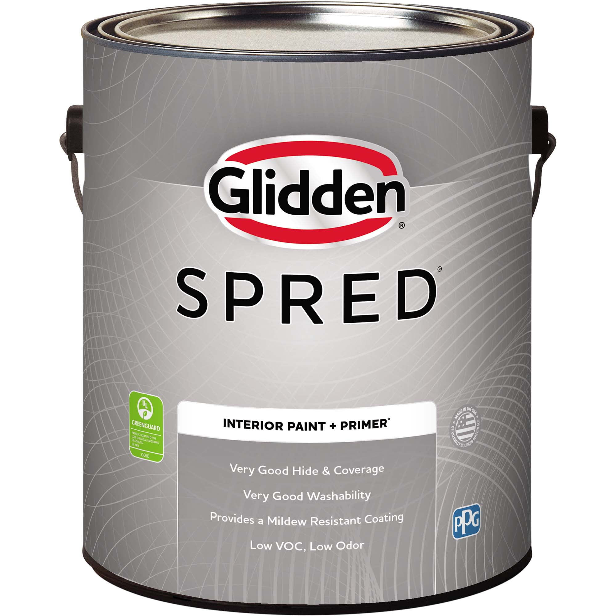 Glidden Spred Interior Wall Paint, Tintable Base, Flat, 1 Gallon