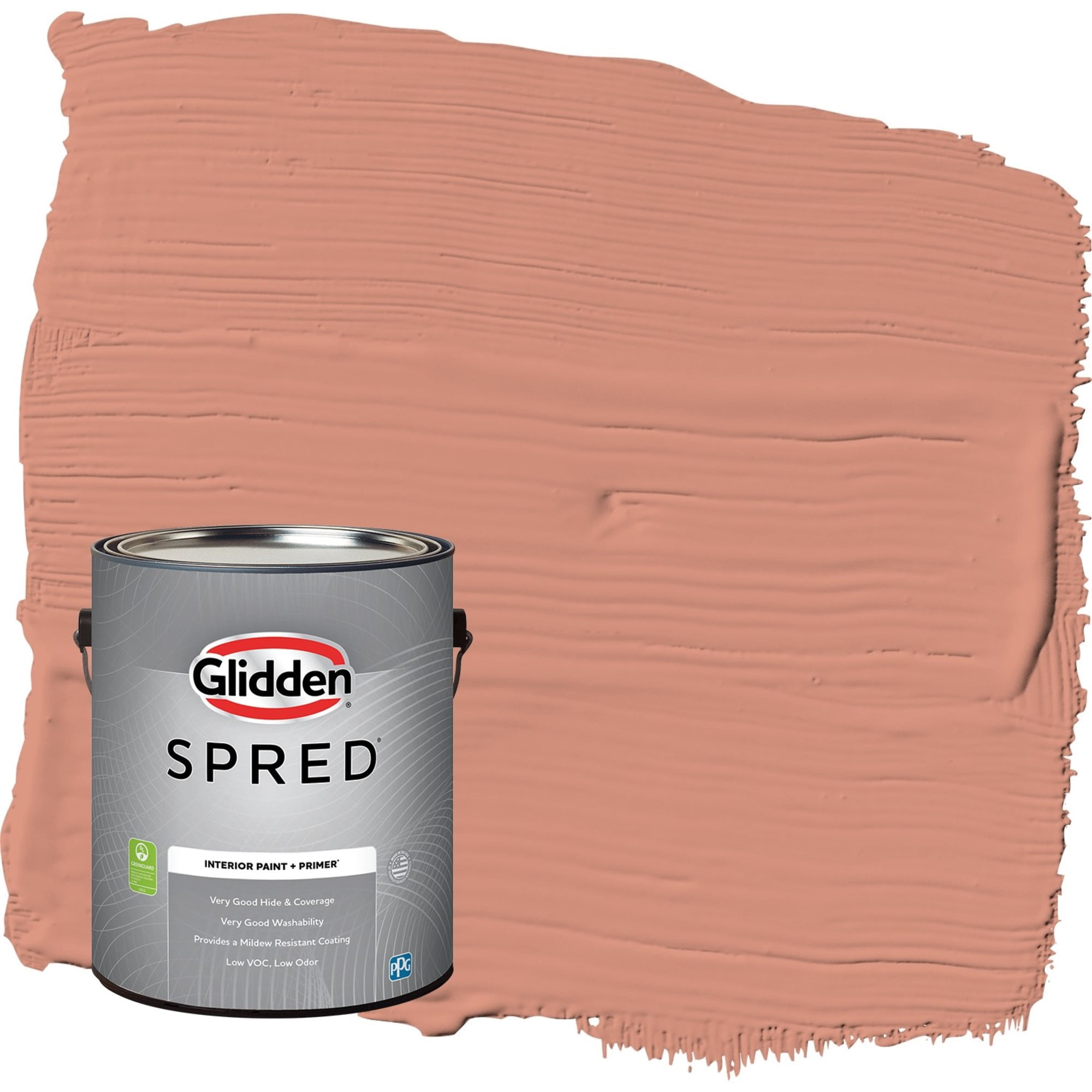 Glidden Spred Orange Essential / Orange, Eggshell Interior Paint with Primer, 1 Gallon