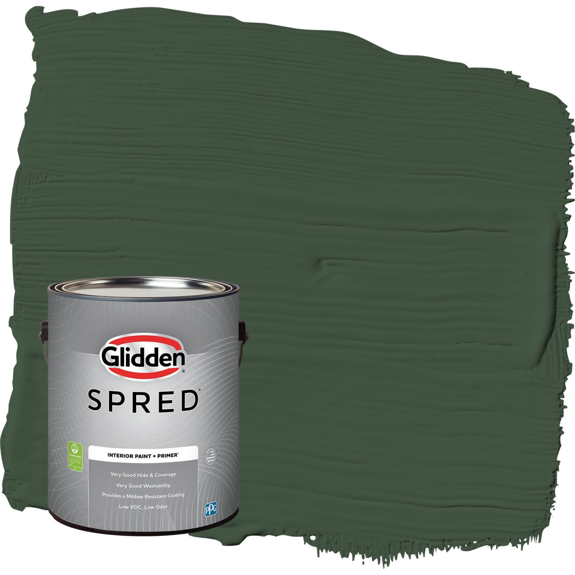 Glidden Spred Pine Forest / Green, Flat Interior Paint with Primer, 1 Gallon