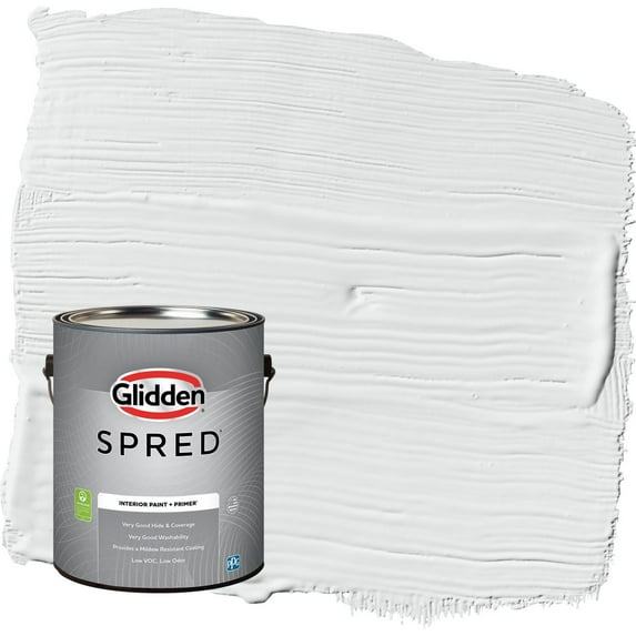 Glidden Spred Radisson / White Eggshell Interior Paint with Primer, 1 Gallon