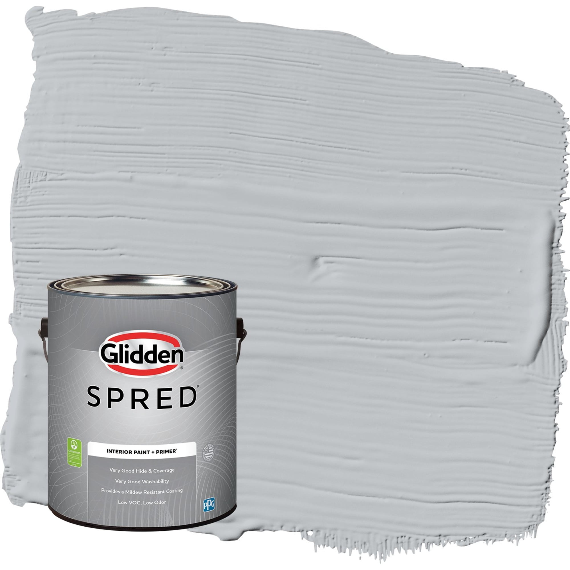 Glidden Spred Train / Gray, Eggshell Interior Paint with Primer, 1 Gallon