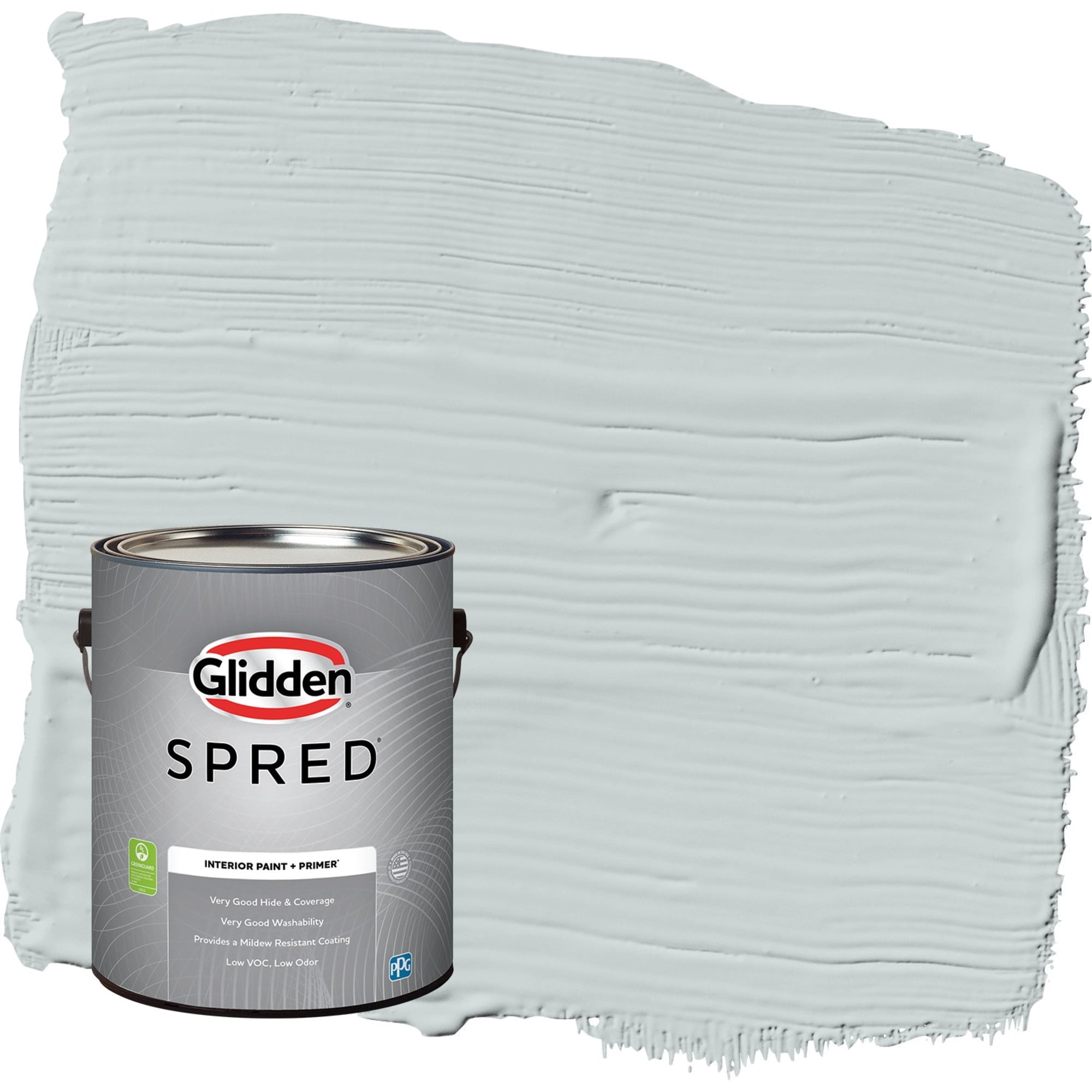 Glidden Spred Winter Chill / Gray, Eggshell Interior Paint with Primer, 1 Gallon
