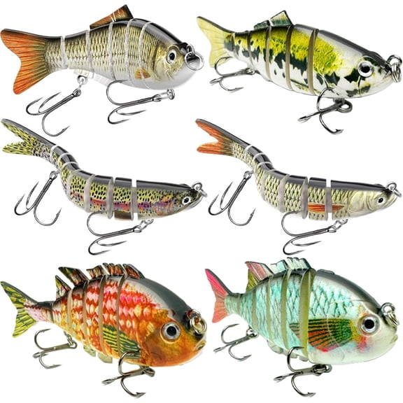 Glide Baits Fishing Lures for Freshwater and Saltwater Jointed Swimbait for Bass Trout Crappie Walleye Pike Gifts for Men Family