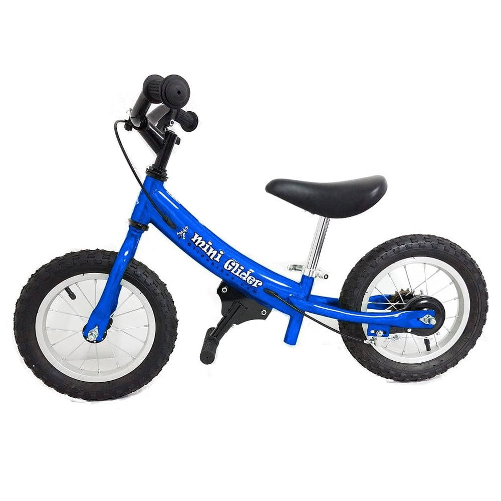 Glide Bikes Mini Glider 12 Inch Kids Balance Bike Bicycle Ages 2 to 5 Blue