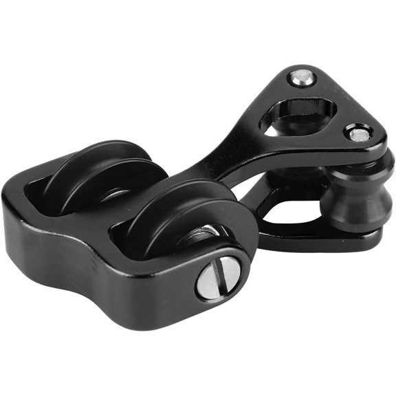 Glide Cable Slide, Aluminium Alloy Archery Cable Slide String Splitter Roller Glide Archery Cable Slide (Black)