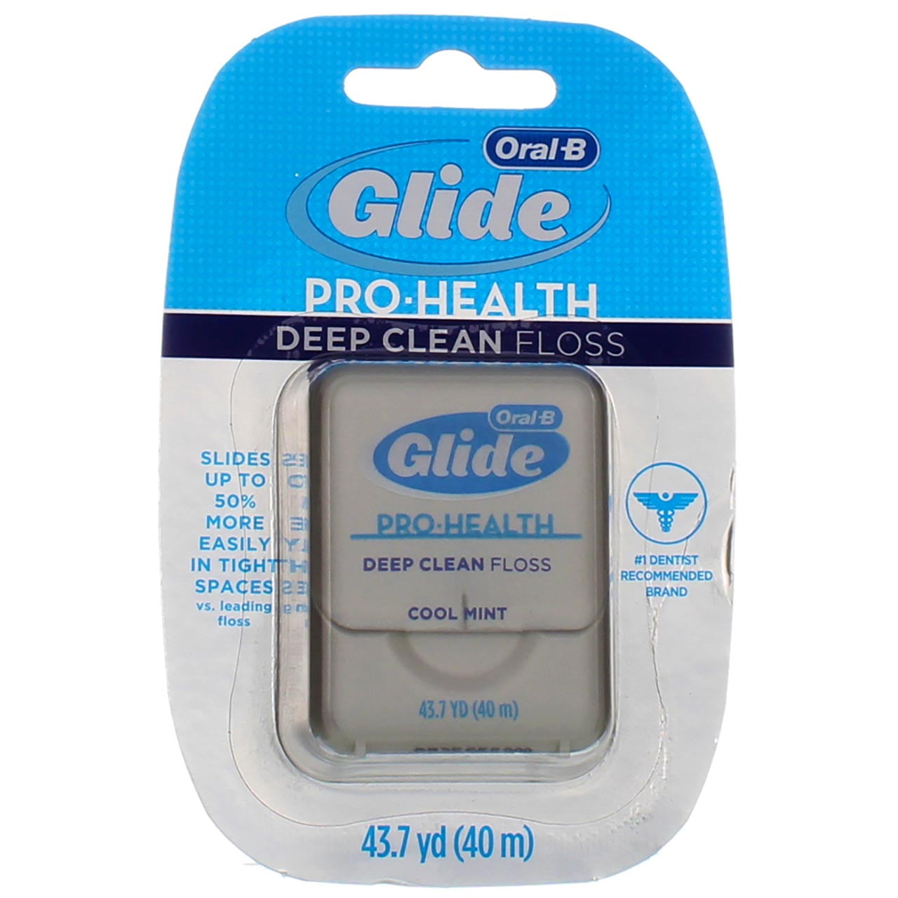 Glide Deep Clean Floss Cool Mint 43.70 Yards (Pack of 4)