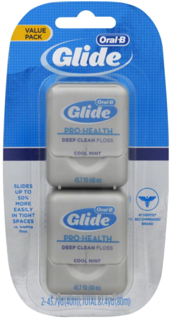 Glide Deep Clean Floss Cool Mint Twin Pack 87.40 Yards (Pack of 6)