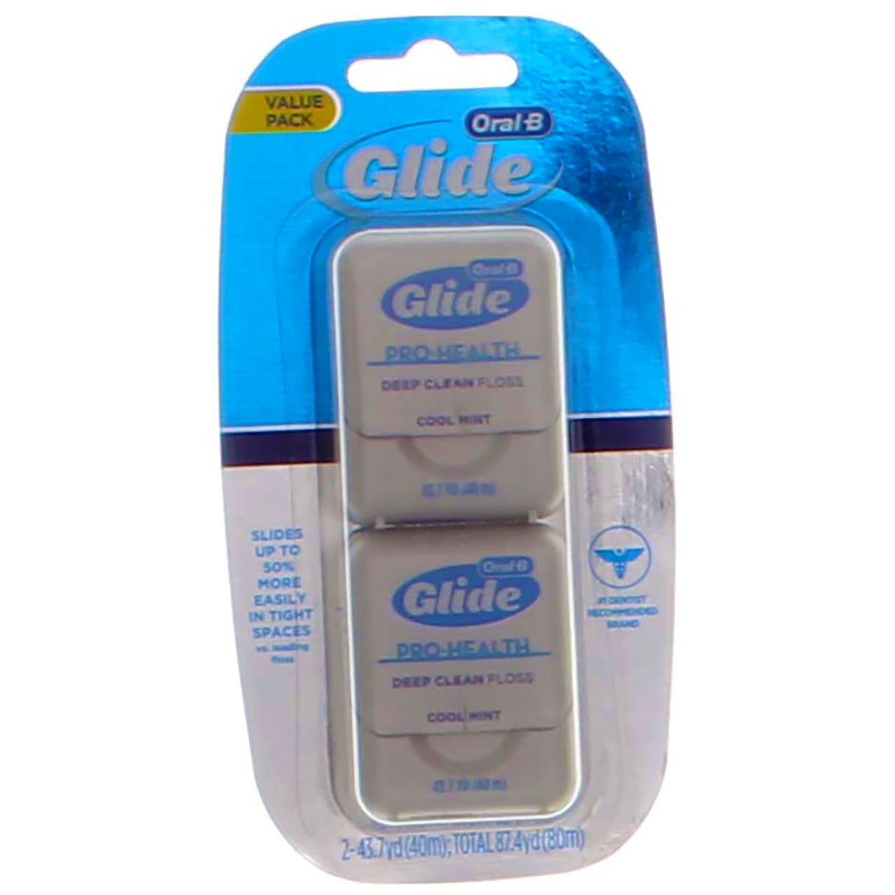 Glide Deep Clean Floss Cool Mint Twin Pack 87.40 Yards