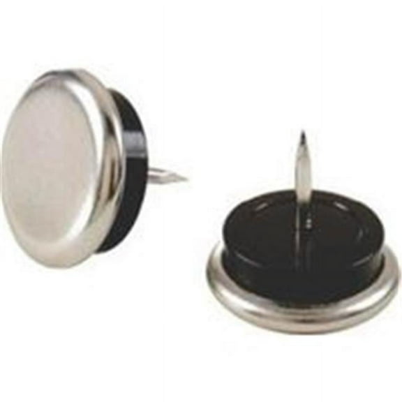 Manufacturer Varies Furniture Glides, Nail-On, Rd, 1-1/4", PK24 9101