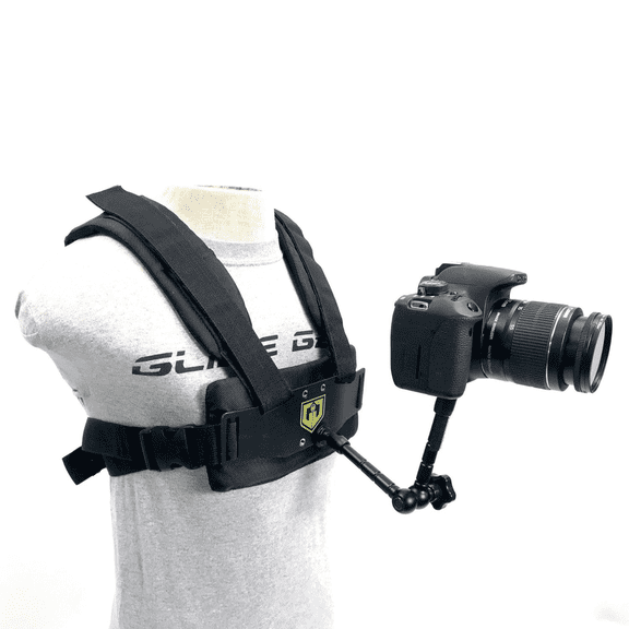 Glide Gear Medusa Adjustable Body POV Camera Accessory Harness Vest, GoPro, 1x 7" Mounting Arm