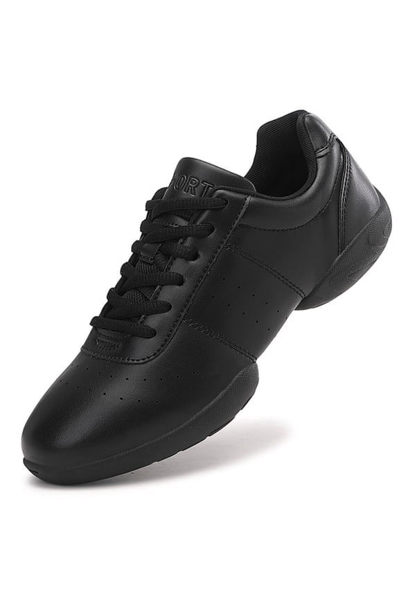 Black Cheer Shoes Girls Jump Tumbling Women Exercise Aerobic Fitness Dance Training Youth School Student Team Athletic Competition Women 7