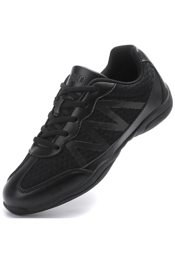 Black Cheer Shoes Girls Jump Tumbling Women Exercise Aerobic Fitness Dance Training Youth School Student Team Athletic Competition Women 7