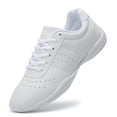 thumbnail image 1 of GlideMoves Cheer Shoes Girls White Jump Tumbling Women Exercise Aerobic Fitness Dance Training Youth School Student Team Athletic Competition SG02 Women 7.5, 1 of 7