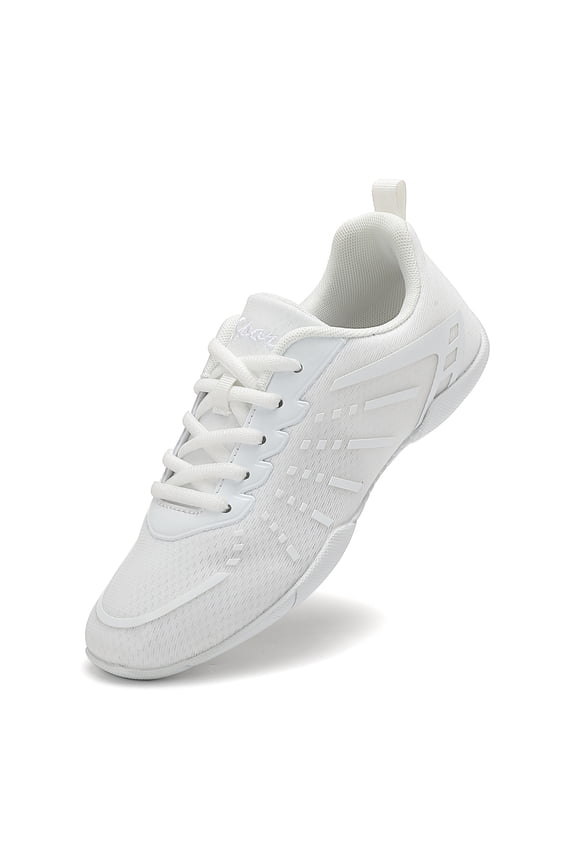 White Cheer Shoes Girls Dance Sneakers Women Training Competition Tumbling Athletic Mesh style breathable Big Kid Size 3