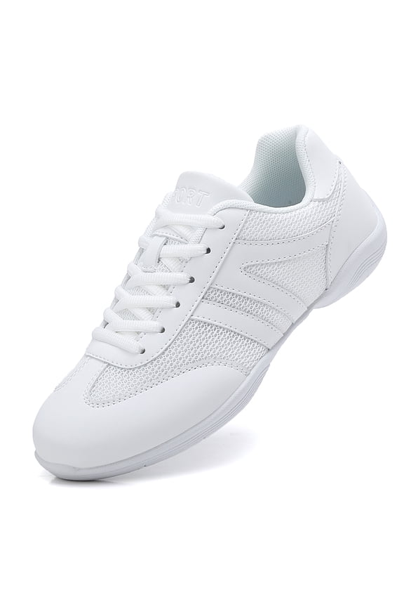 White Cheer Shoes Girls Jump Tumbling Women Exercise Aerobic Fitness Dance Training Youth School Student Team Athletic Competition 2557 Women 7