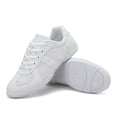 thumbnail image 1 of GlideMoves White Cheer Shoes Girls Jump Tumbling Women Exercise Aerobic Fitness Dance Training Youth School Student Team Athletic Competition Big Kid Size 1.5, 1 of 7