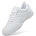 thumbnail image 1 of GlideMoves White Cheer Shoes Girls Jump Tumbling Women Exercise Aerobic Fitness Dance Training Youth School Student Team Athletic Competition SG01 Women 9.5, 1 of 7