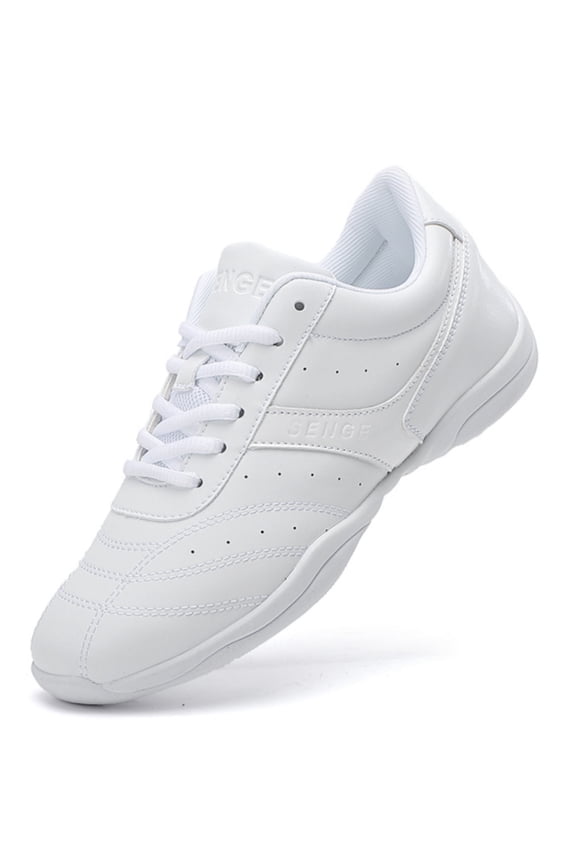 White Cheer Shoes Girls Jump Tumbling Women Exercise Aerobic Fitness Dance Training Youth School Student Team Athletic Competition SG01 Women 11