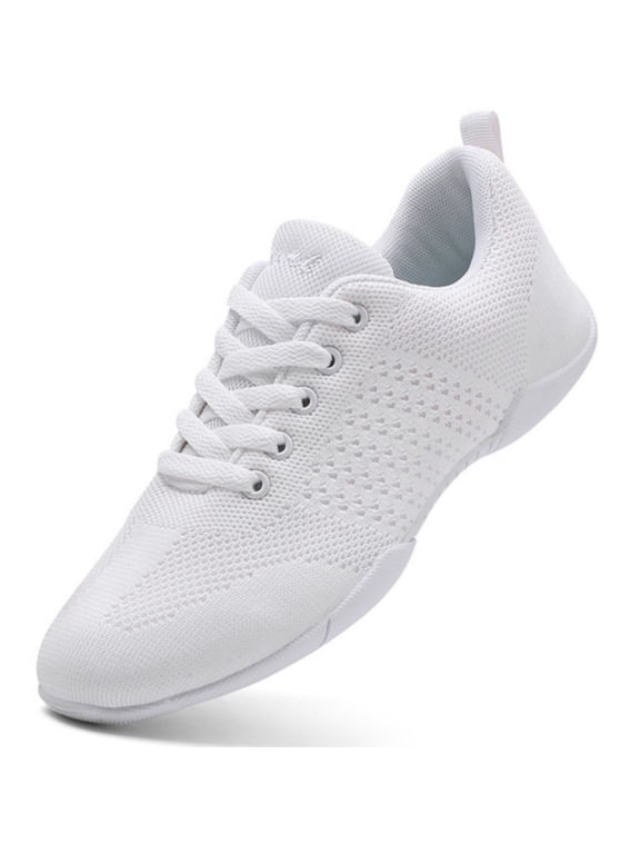 White Cheer Shoes Girls lightweight Dance Sneakers Women Training Competition Tumbling Athletic Mesh style breathable Women 11