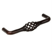GlideRIte 3-3/4 in. Center Classic Twisted Birdcage Pull Solid Steel Cabinet Wire Handle, Oil Rubbed Bronze